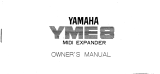 Yamaha YME8 El kitabı