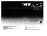 Yamaha M-40 El kitabı
