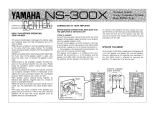 Yamaha NS-300X El kitabı