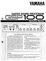Yamaha GSP100 El kitabı