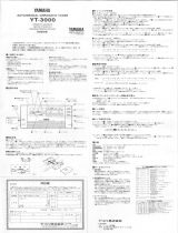 Yamaha YT-3000 El kitabı