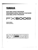 Yamaha FX500B El kitabı