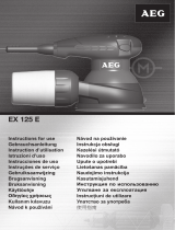 Aeg-Electrolux EX 125 E El kitabı