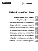 Nikon NIKKOR Z 58mm f/0.95 S Noct Kullanım kılavuzu