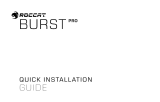 ROCCAT Burst Pro Hızlı kurulum kılavuzu