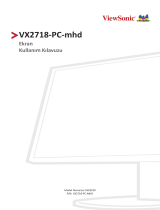 ViewSonic VX2718-PC-MHD-S Kullanici rehberi