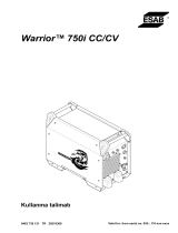 ESAB Warrior™ 750i CC/CV Kullanım kılavuzu