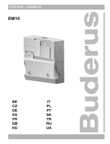 Buderus EM10 Kullanım kılavuzu