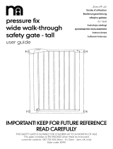mothercare Pressure Fix Wide Walk Through Safety Gate Tall Kullanici rehberi