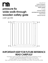 mothercare Pressure Fix Wide Walk Through Wooden Safety Gate Kullanici rehberi