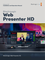 Blackmagic Web Presenter HD  Kullanım kılavuzu