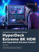 Blackmagic HyperDeck Extreme 8K HDR and HyperDeck Extreme Control  Kullanım kılavuzu