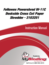 Fellowes Powershred W11C El kitabı