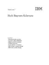 Lenovo ThinkCentre M50e Hızlı Başvuru Kılavuzu Manual
