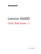 Lenovo A5000 Hızlı başlangıç ​​Kılavuzu