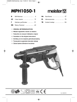 Meister MPH1050-1 Translation Of The Original Instructions