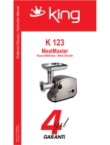 King K 123 MeatMaster Kullanım kılavuzu