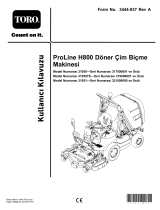 Toro ProLine H800 Rotary Mower Kullanım kılavuzu