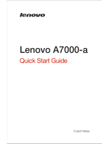 Lenovo A7000-A Hızlı başlangıç ​​Kılavuzu