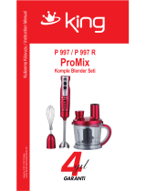 King P 997R ProMix Kullanım kılavuzu