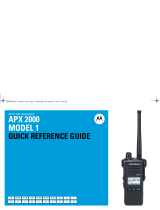 Motorola APX 2000 1 Quick Reference Manual