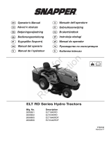 Simplicity SNAPPER CE, ELT RD SERIES RIDING MOWERS Kullanım kılavuzu