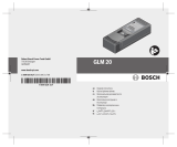 Bosch GLM 20 (601072) Kullanım kılavuzu
