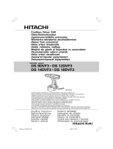 Hitachi DS18DVF3 Handling Instructions Manual