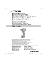 Hitachi WM 10DBL Handling Instructions Manual