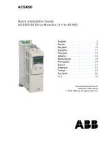 ABB ACS850-04 series Quick Installation Manual