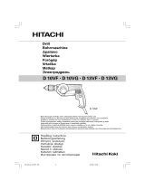 Hitachi D10VG Kullanım kılavuzu