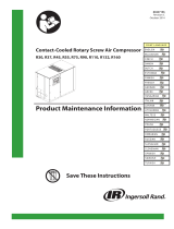 Ingersoll-Rand R45 Product Maintenance Information