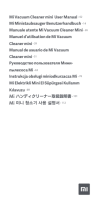 Xiaomi Mi Vacuum Cleaner mini Kullanım kılavuzu