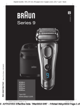 Braun Series 9 Premium Electric Razor Kullanım kılavuzu