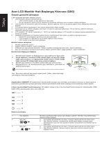 Acer XB273GZ Hızlı başlangıç ​​Kılavuzu