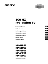 Sony KP-61PS2 Kullanım kılavuzu