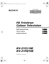 Sony KV-21FQ10E El kitabı