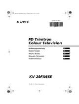 Sony KV-29FX66E El kitabı