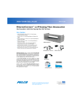 Pelco EthernetConnect and IP-Analog Fiber Accessory Şartname