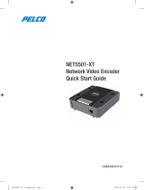 Pelco NET5501-XT Network Video Encoder Hızlı başlangıç ​​Kılavuzu