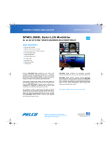 Pelco PMCL500BL Series LCD Monitor Şartname