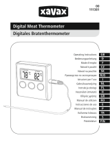 Xavax Digital Meat Thermometer Kullanım kılavuzu