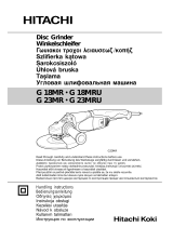 Hitachi G 18MRU Kullanım kılavuzu