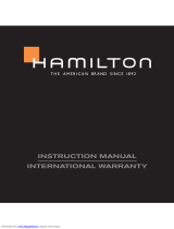 Hamilton Caliber H-21 Kullanım kılavuzu