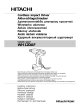 Hitachi WH 12DAF Handling Instructions Manual