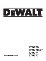 DeWalt DW777 Kullanım kılavuzu