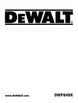 DeWalt DWP849X Kullanım kılavuzu