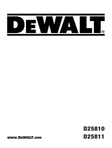DeWalt D25810 Kullanım kılavuzu