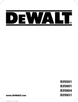 DeWalt D25601K Kullanım kılavuzu