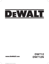 DeWalt DW712 Kullanım kılavuzu